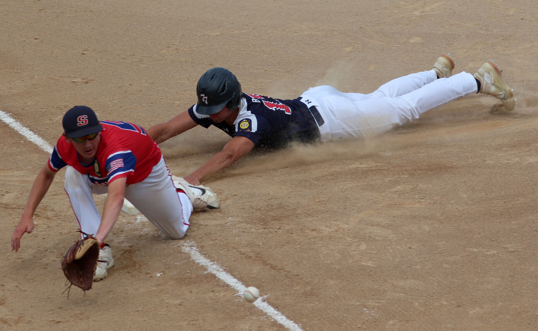 Chippewa Falls Post 77 senior legion baseball vs Superior Post 435 7-19-22